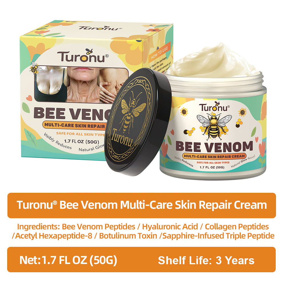 𝐓𝐮𝐫𝐨𝐧𝐮® Only 15 jars!!! Get an exclusive 30% OFF now ⚡𝐁𝐞𝐞 𝐕𝐞𝐧𝐨𝐦 𝐌𝐮𝐥𝐭𝐢-𝐂𝐚𝐫𝐞 𝐒𝐤𝐢𝐧 𝐑𝐞𝐩𝐚𝐢𝐫 𝐂𝐫𝐞𝐚𝐦 |  See visible firming in just 7 days! ✔ Backed by our 90-day money-back guarantee🦄