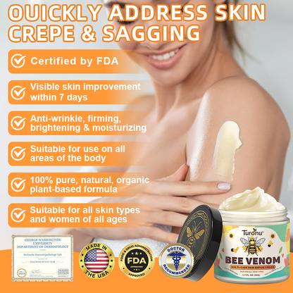 𝐓𝐮𝐫𝐨𝐧𝐮® Only 15 jars!!! Get an exclusive 30% OFF now ⚡𝐁𝐞𝐞 𝐕𝐞𝐧𝐨𝐦 𝐌𝐮𝐥𝐭𝐢-𝐂𝐚𝐫𝐞 𝐒𝐤𝐢𝐧 𝐑𝐞𝐩𝐚𝐢𝐫 𝐂𝐫𝐞𝐚𝐦 |  See visible firming in just 7 days! ✔ Backed by our 90-day money-back guarantee🦄